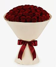 Букет 101 Бордовая роза Блэк Бакарра в Рязани