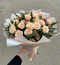 Букет Кремовые розы Латте в Рязани
