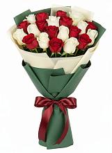 Букет Микс из красных и белых роз #REPLACE_PRED# Рязани
