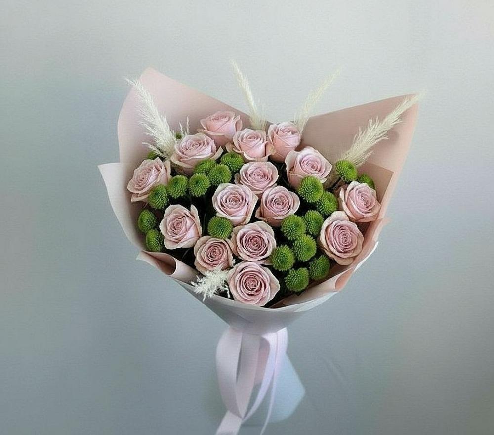 Букет цветов из: Розы и Хризантемы в Рязани