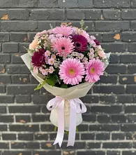 Букет цветов из:  Герберы и Хризантемы в Рязани